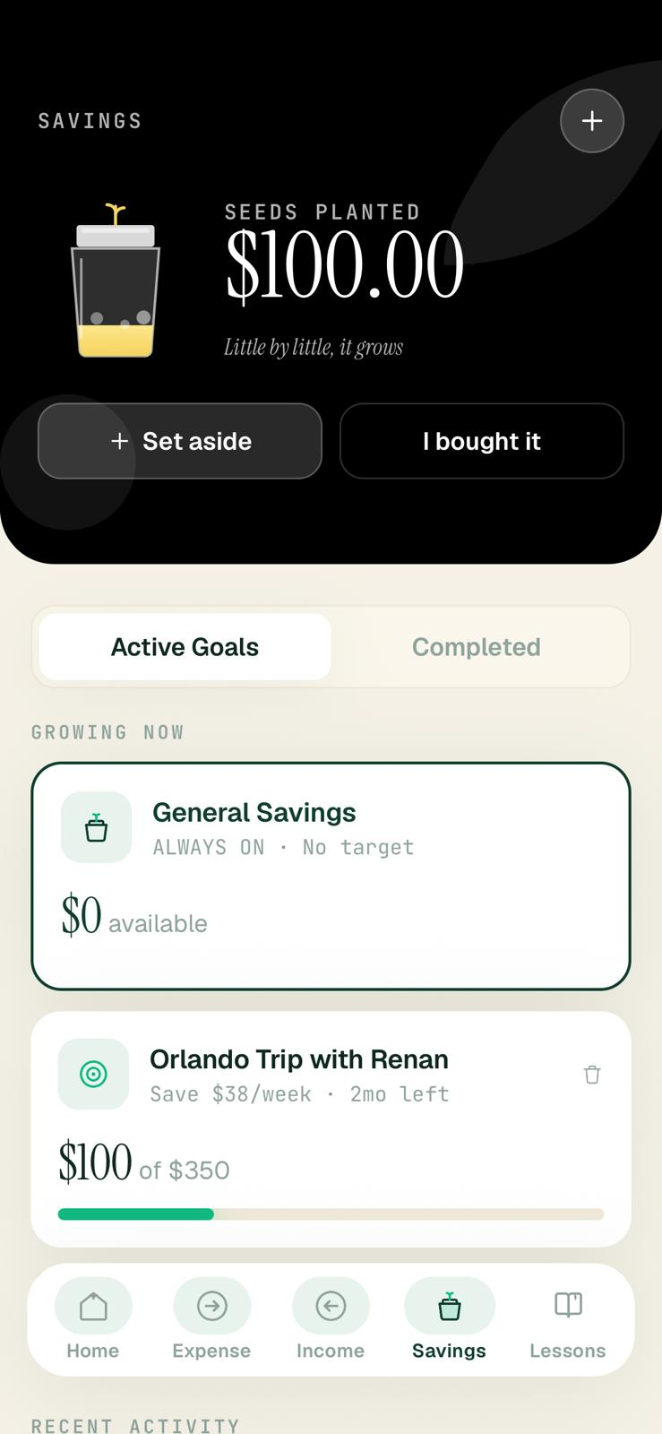 Goals & Savings